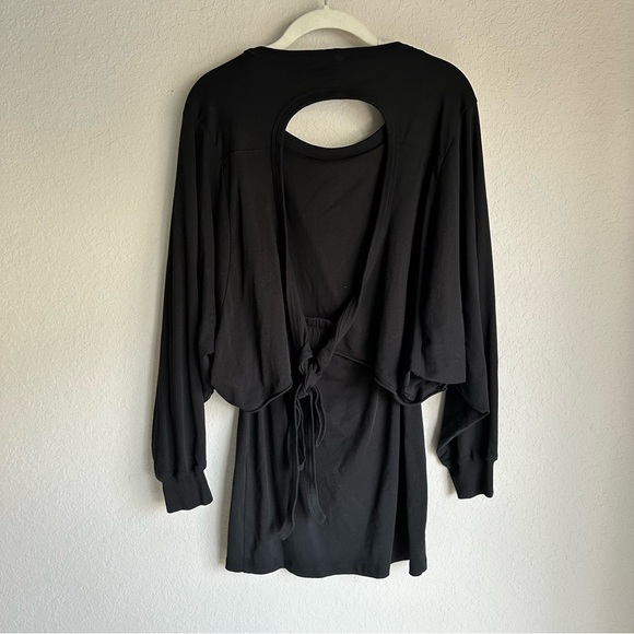 Alexander Wang T Black Cutout Sweatshirt Dress - Picture 5 of 11